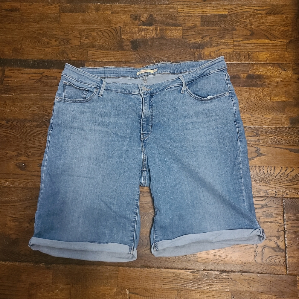 Levi's Light Blue Women's Denim Bermudas